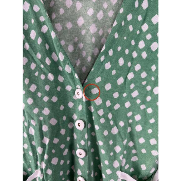 Leifsdottir Anthropologie Sz S Multi Pattern Cardigan Sweater Artsy Maximalist - Picture 3 of 10